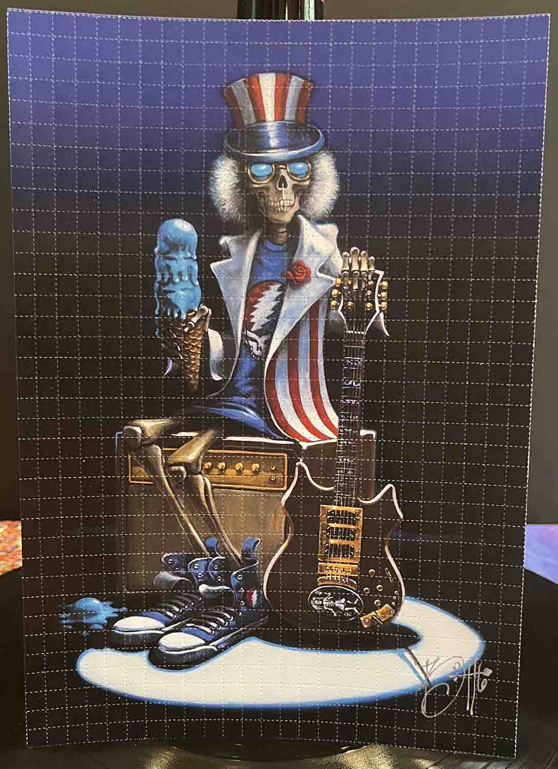 Richard Biffle "Eye Scream" Blotter Art