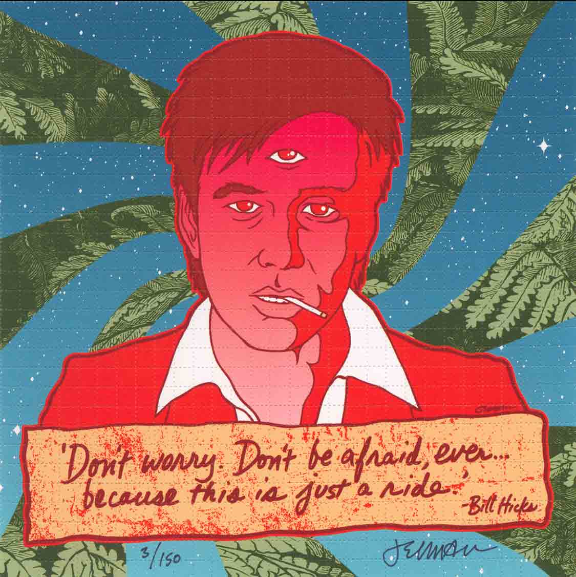 Jermaine Rogers "It's Just A Ride (Teacher)" Blotter Art