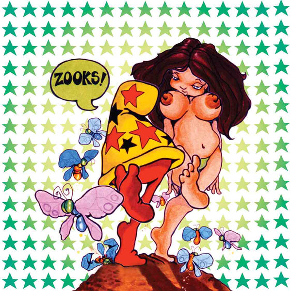 Cheech Wizard and Bōde Broad Blotter Art by Vaughn Bōde