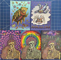 Emek Bicycle Day 2025 Dead Set - 5 Blotter Art Collection - S/P & P/P