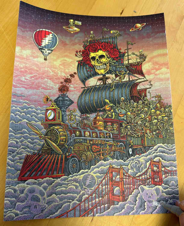 Emek Trip of Fools Blotter Art