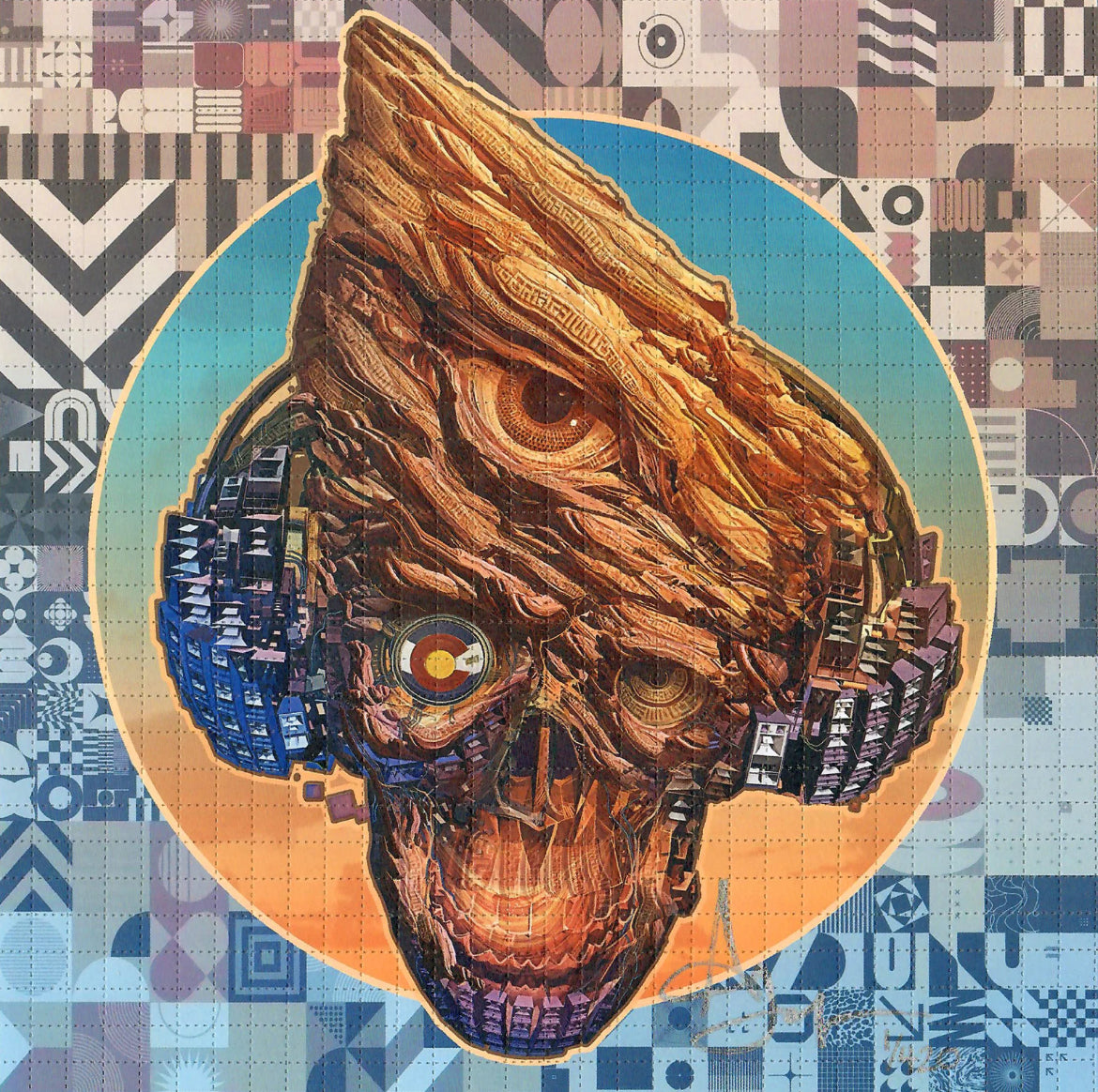 Android Jones Red Rocks Blotter Art