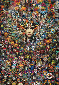 Goddess of the Claw Machine Blotter Art by Android Jones