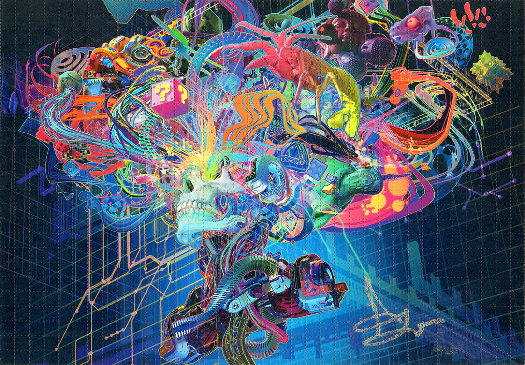 Android Jones “Forward Escape Remastered” Blotter Art