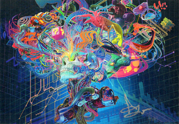 Android Jones “Forward Escape Remastered” Blotter Art