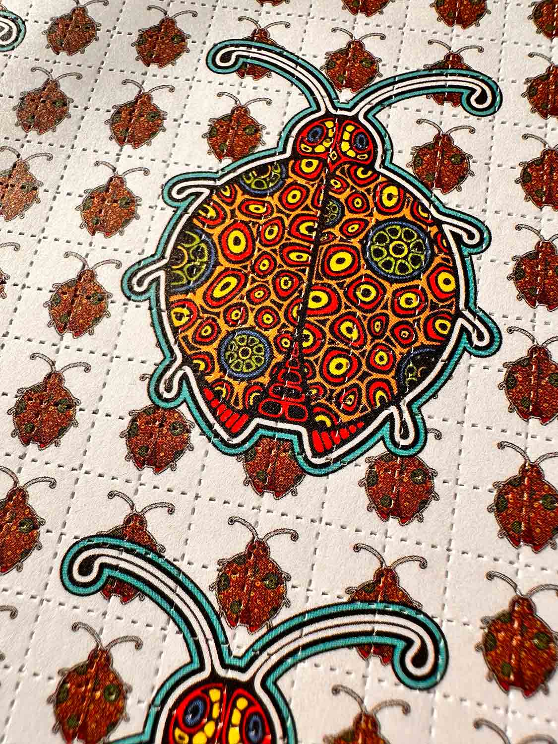 Rick Sinnett Peyote LadyBug Blotter Art