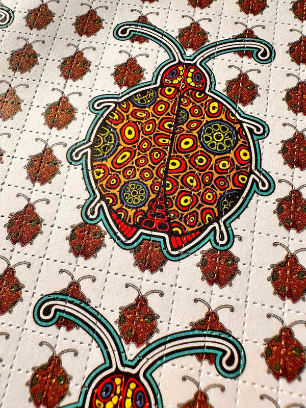 Rick Sinnett Peyote LadyBug Blotter Art