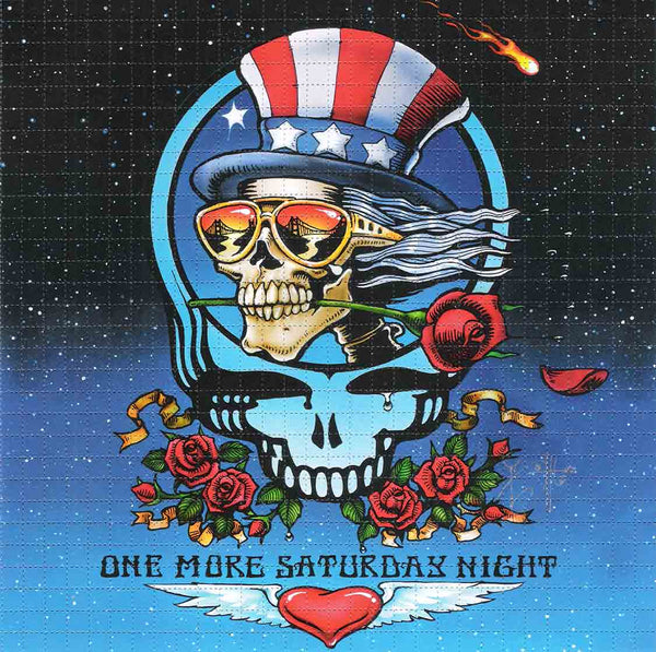 Richard Biffle "One More Saturday Night" Blotter Art