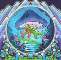 Chillin' Wit' Da Wizard Blotter Art Signed by Mark Bode
