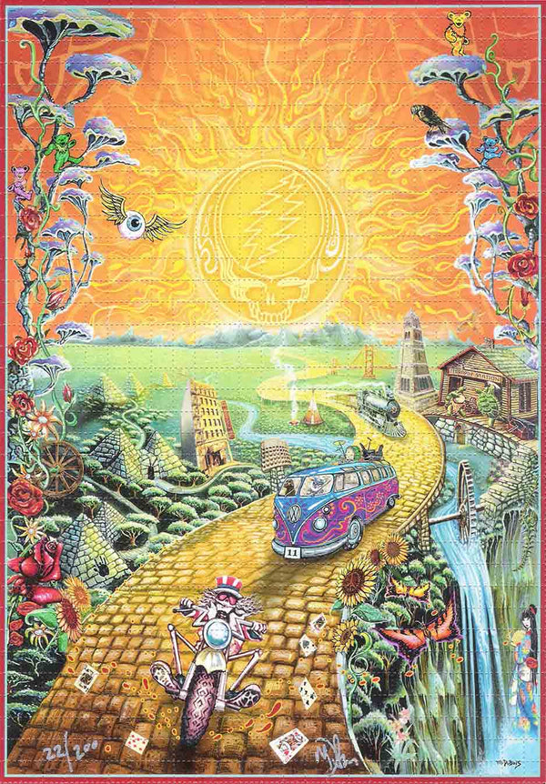 Mike DuBois "Golden Road" Blotter Art