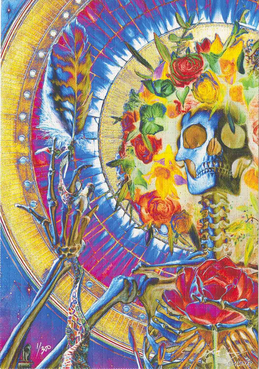 AJ Masthay "Enlightened" Blotter Art