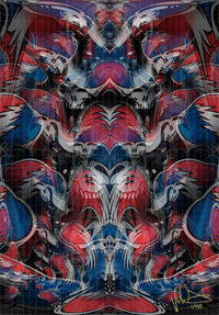 Melt Your Face Blotter Art by Johnathan Singer