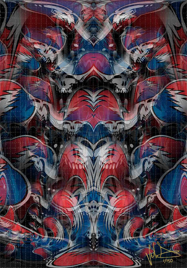 Melt Your Face Blotter Art by Johnathan Singer