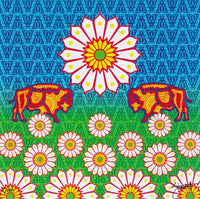 Rick Sinnett Buffalo Flower Moth Blotter Art