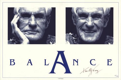 Timothy Leary Signed And Numbered "Balance" Poster
