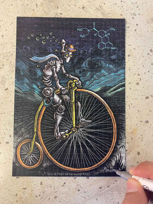 Emek Cybercycle Blotter Art