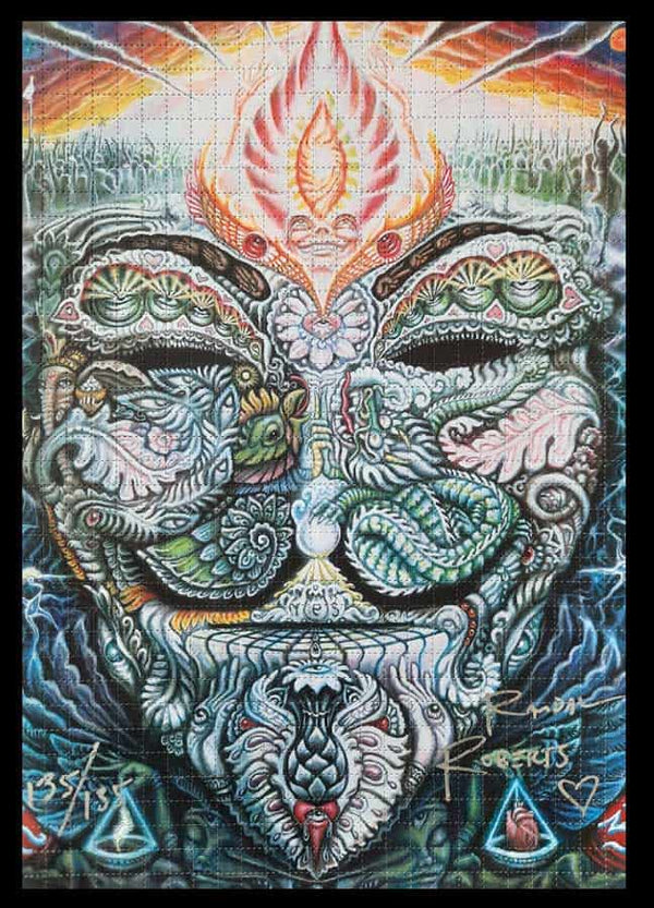 Fawkes Signed Numbered Blotter Art Edition by Randal Roberts