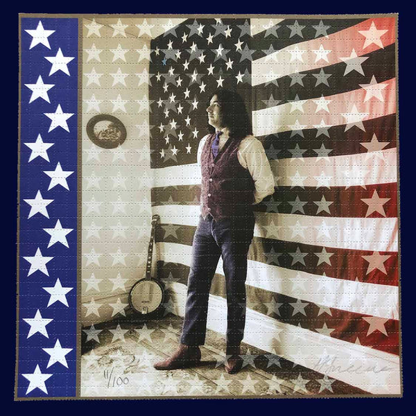 Herb Greene "American Beauty" Blotter Art - Grey Border