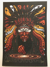 "Shaman" Blotter Art by Jeff Wood