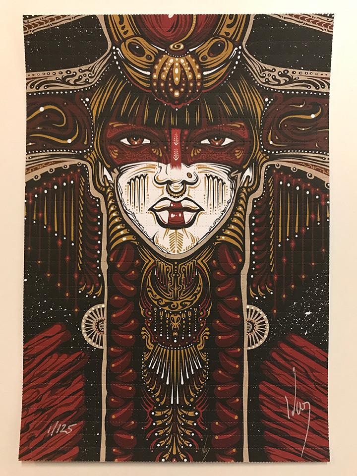 "Goddess of the Rocks" Blotter Art by Jeff Wood