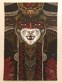"Goddess of the Rocks" Blotter Art by Jeff Wood