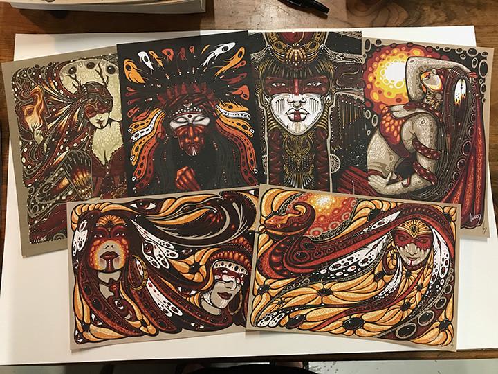 Jeff Wood "Shaman" Blotter Art Set