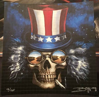 Richard Biffle "Iko Iko" Signed, Numbered Blotter Art