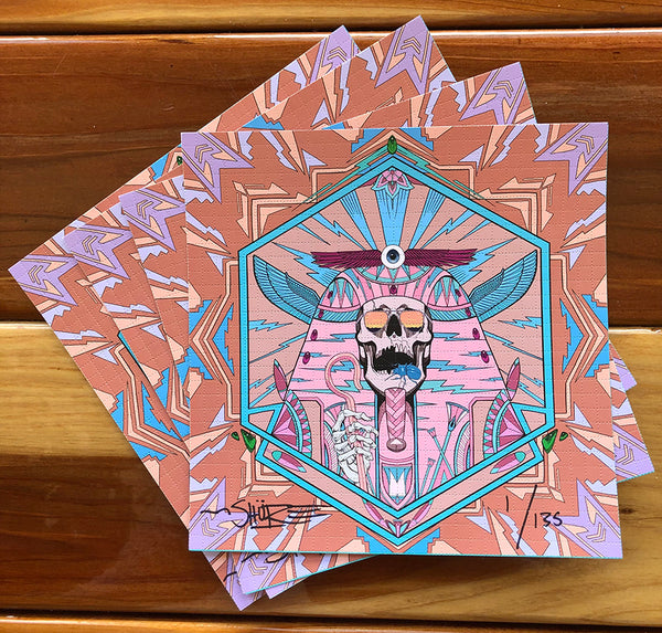 Jack Shure "Pharoah" Blotter Art