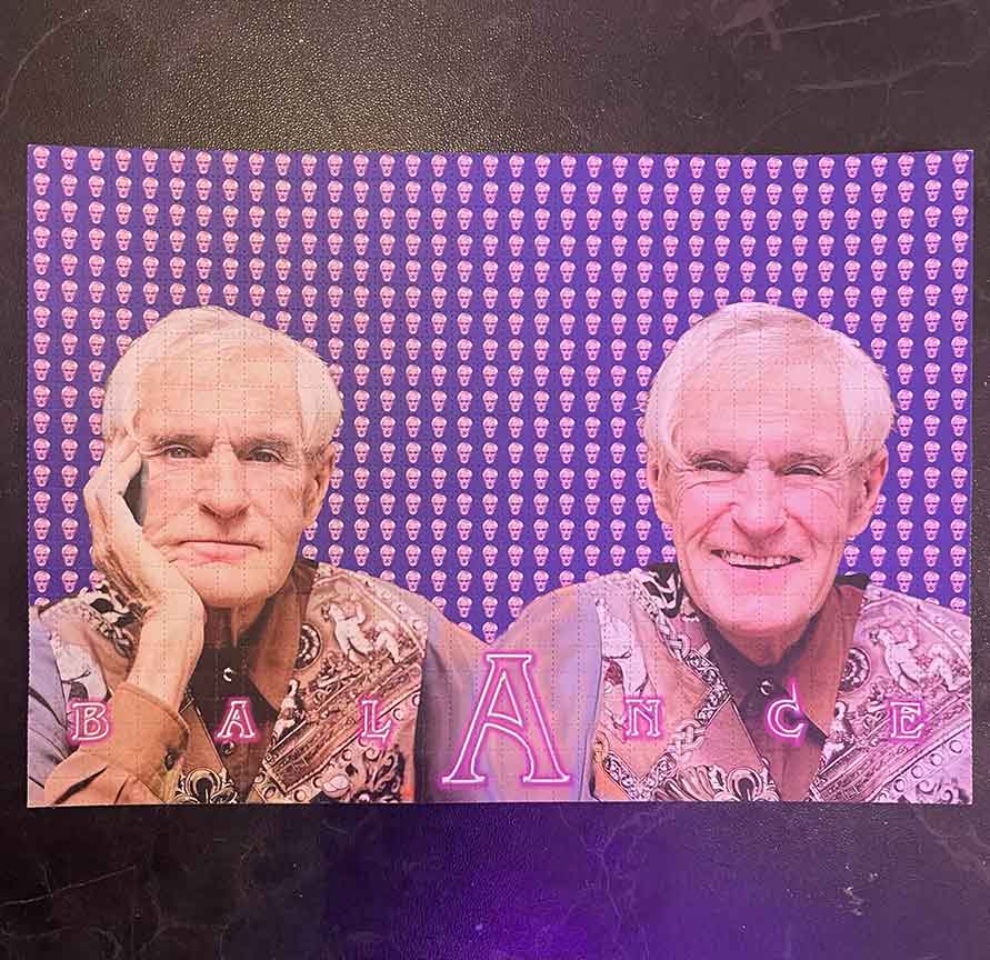 Tony Miguel "Balance" Timothy Leary Blotter Art