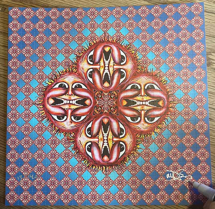 Mike DuBois "Kaleidosun" Blotter Art