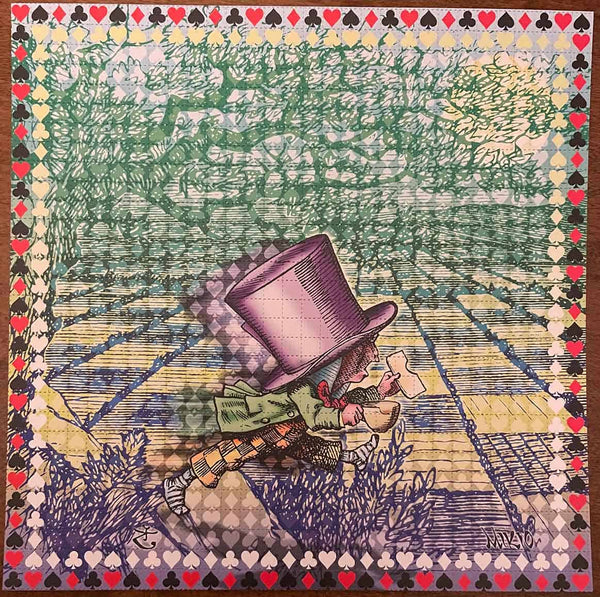 Mikio Mad Hatter Blotter Art 2021