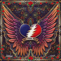 Not Fade Away Blotter Art Signed by Ken Schneidman
