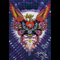 Not Fade Away Blotter Art by Mikio - Purple