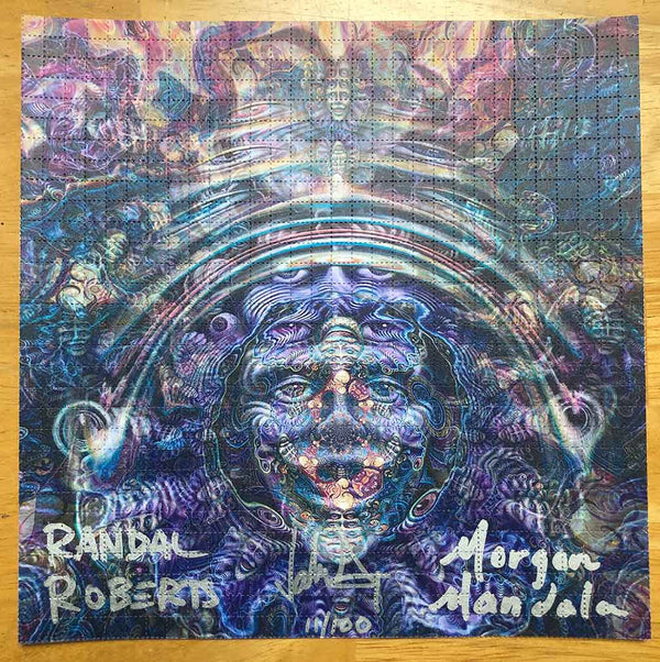 Randal Roberts, Morgan Mandala, Jonathan Singer Signed, Numbered Blotter Art