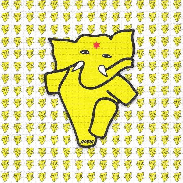 Appa The Dancing Elephant Blotter - White