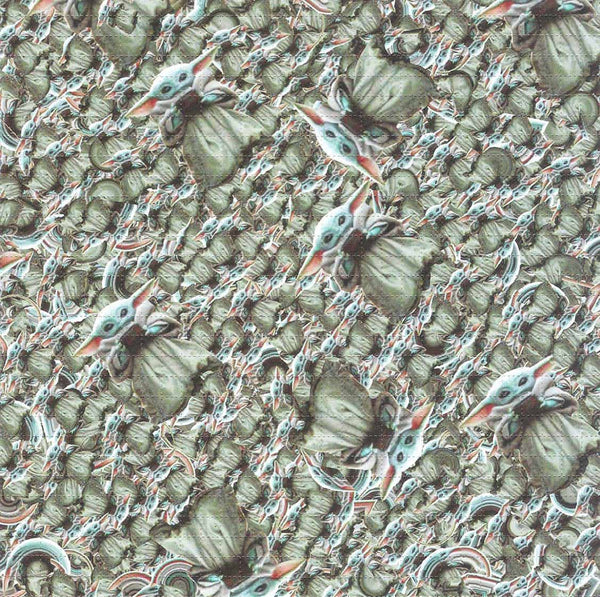Baby Yoda Blotter Art