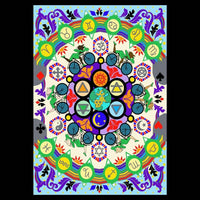 Tripp Shealy Bicycle Day Playing Card Blotter Art - Back