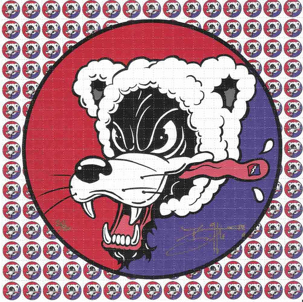 Richard Biffle WOOLF! Blotter Art