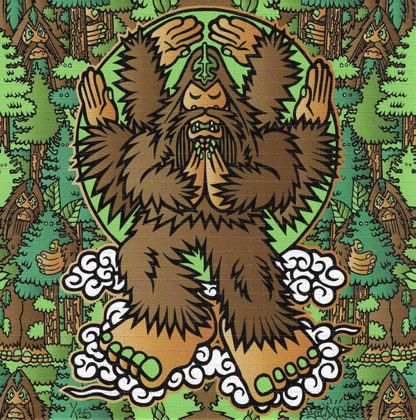 Woodland Bigfoot Blotter Art