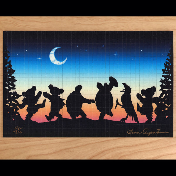 Tina Carpenter "Moondance" Signed and Numbered Blotter Art
