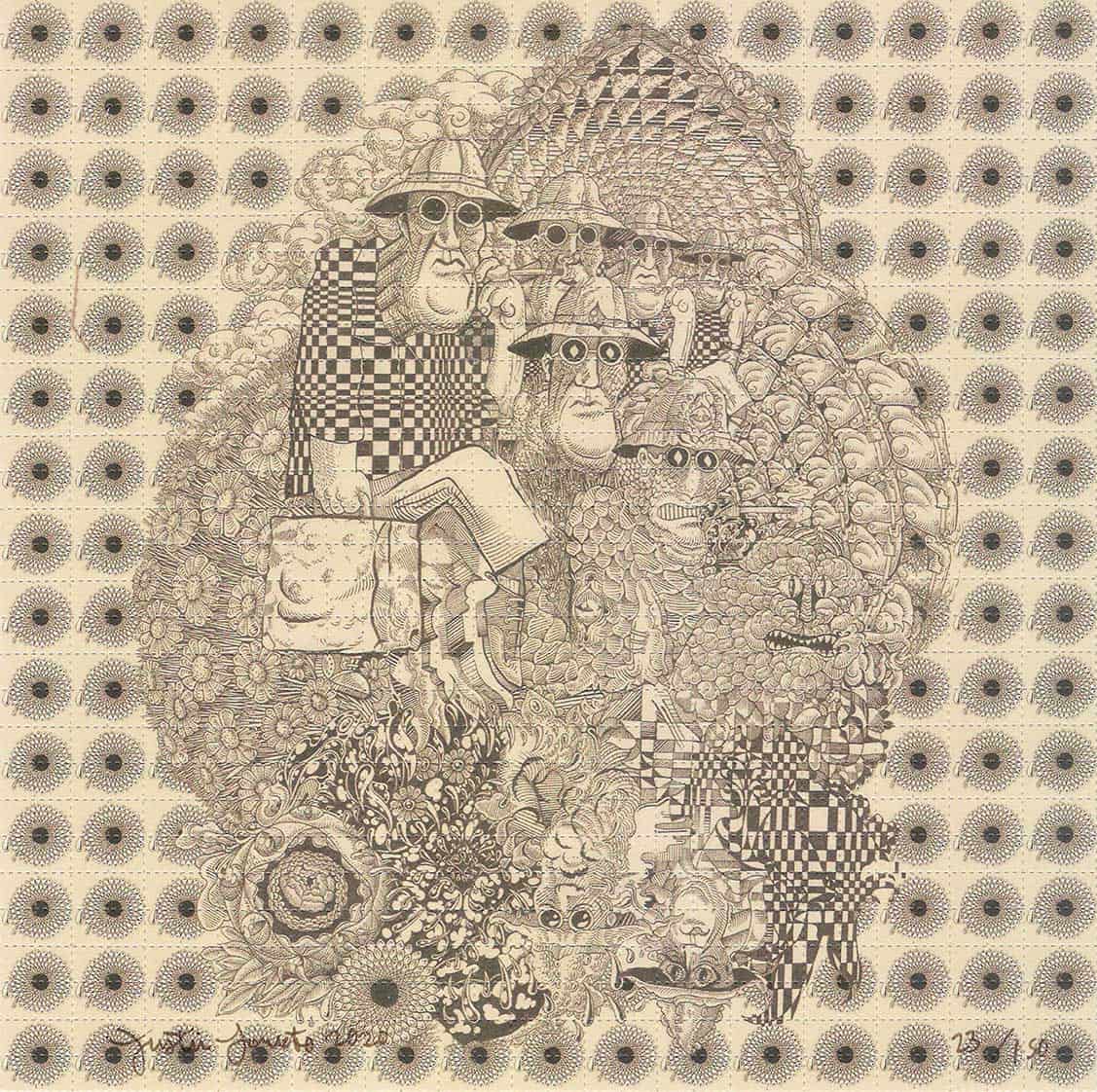 Gonzilla Blotter Art by Justin Lovato