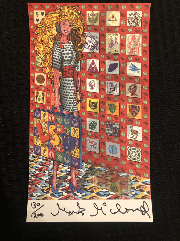 "Blotter Barbie" - Mark McCloud Signed, Limited Edition