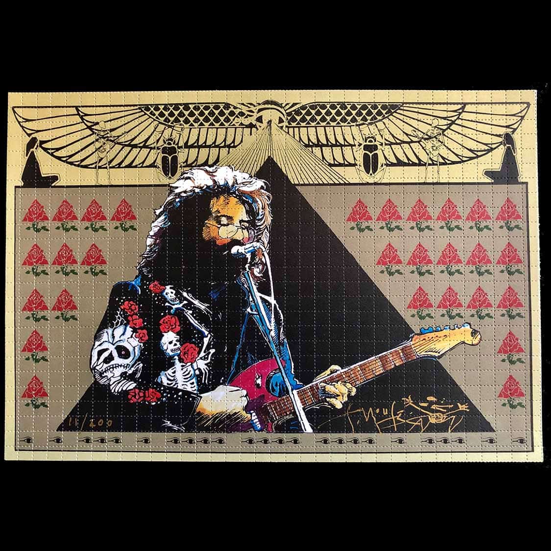 Stanley Mouse "Jerry Bones" Blotter Art