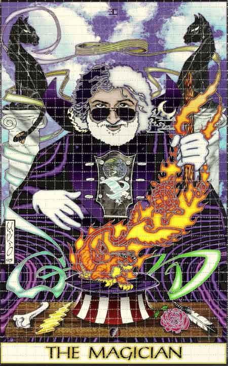 Jerry Magician Blotter Art - Tarot Image by Mikio