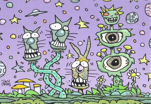 Joey Mars Avante Garden Blotter Art
