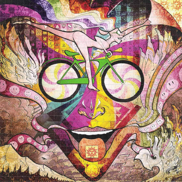 Michael Divine Bicycle Parade Blotter Art 2019