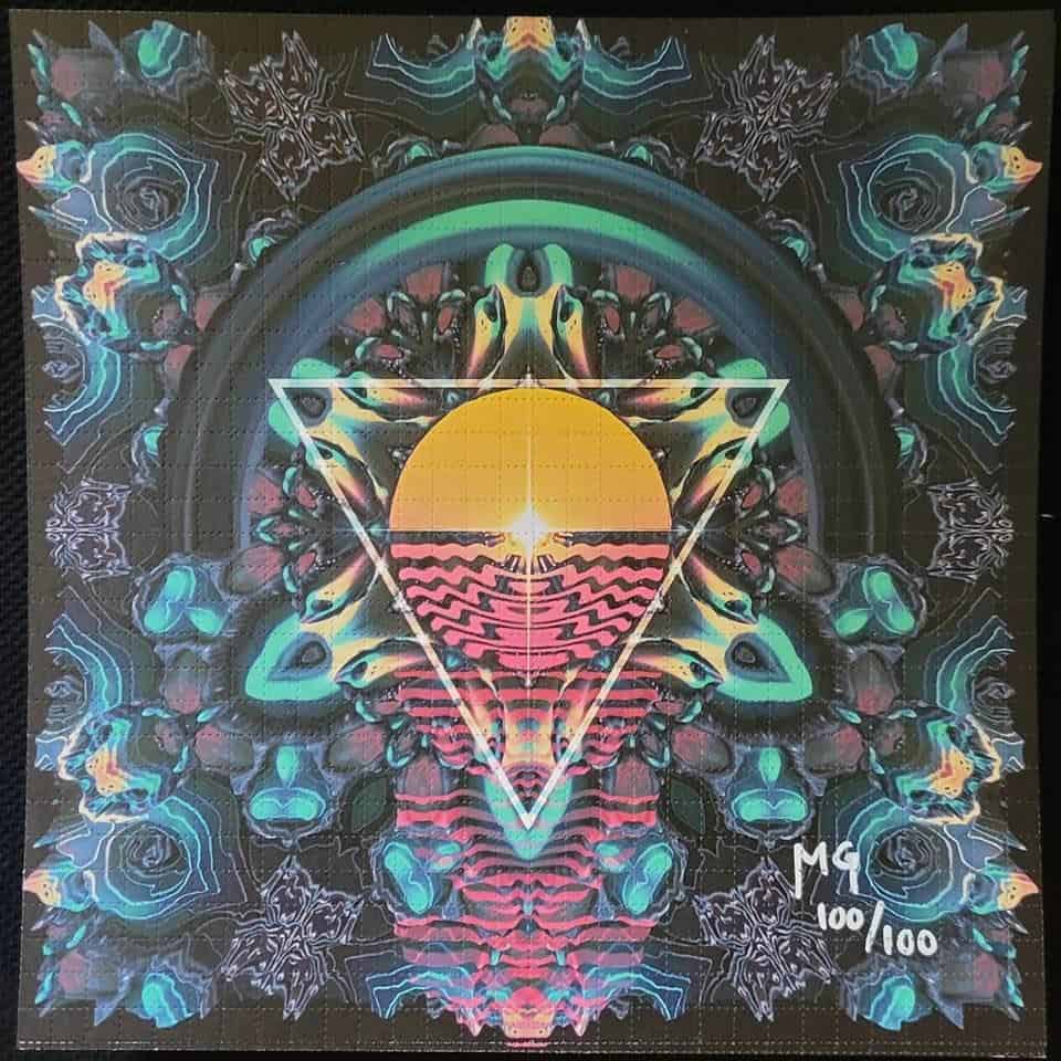 Michael Garfield "Liquid Sunrise" Blotter Art