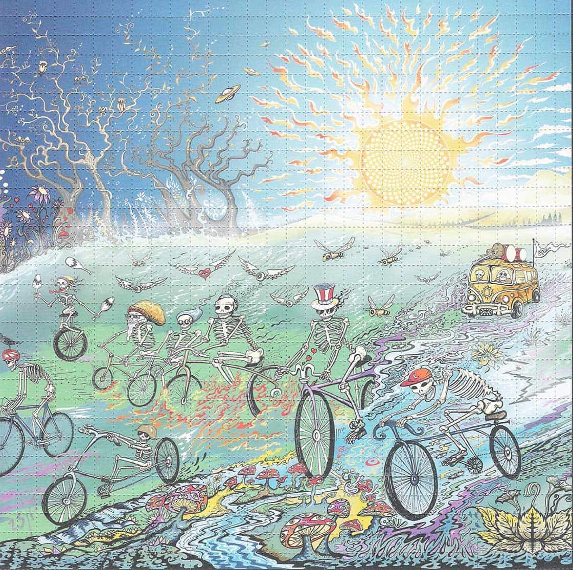 Mike DuBois Bicycle Day 2019 Blotter Art