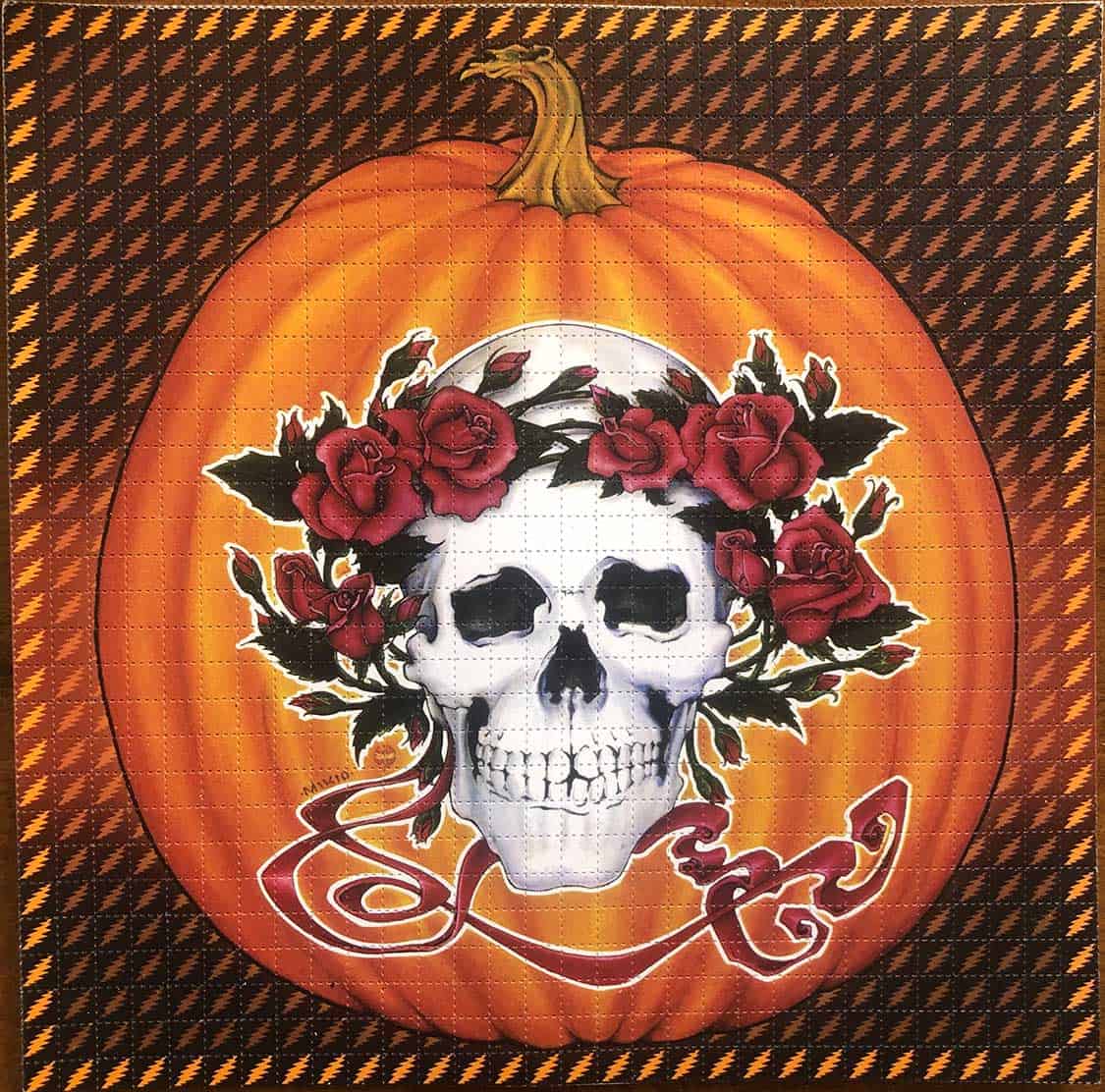 Grateful Dead Halloween Pumpkin Blotter Art