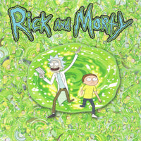 Rick and Morty Wormhole Blotter Art